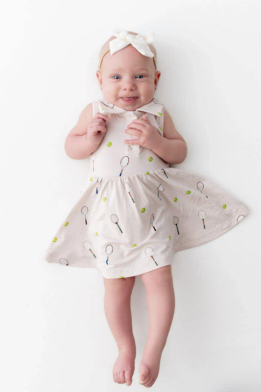 Polo Bodysuit Dress in Tennis