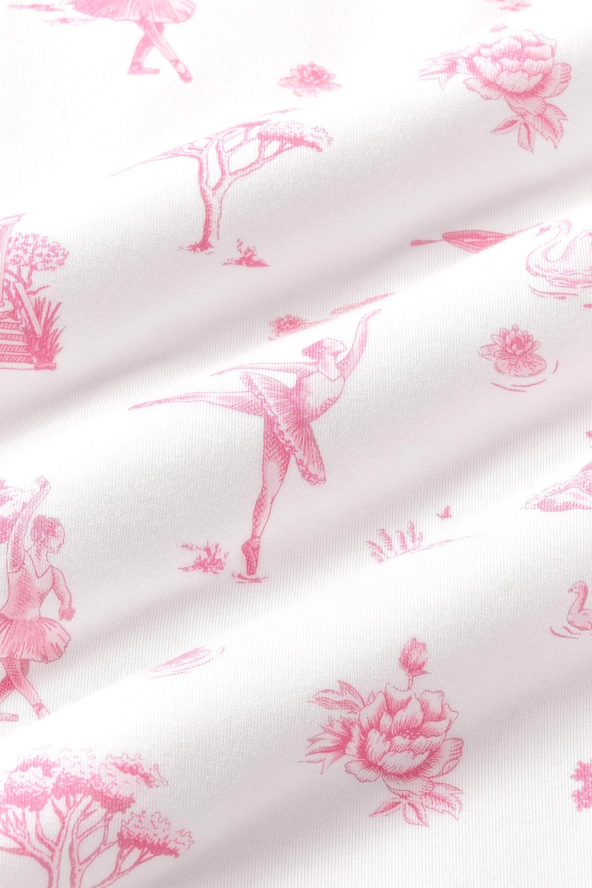 Long Sleeve Pajamas in Toile Ballet