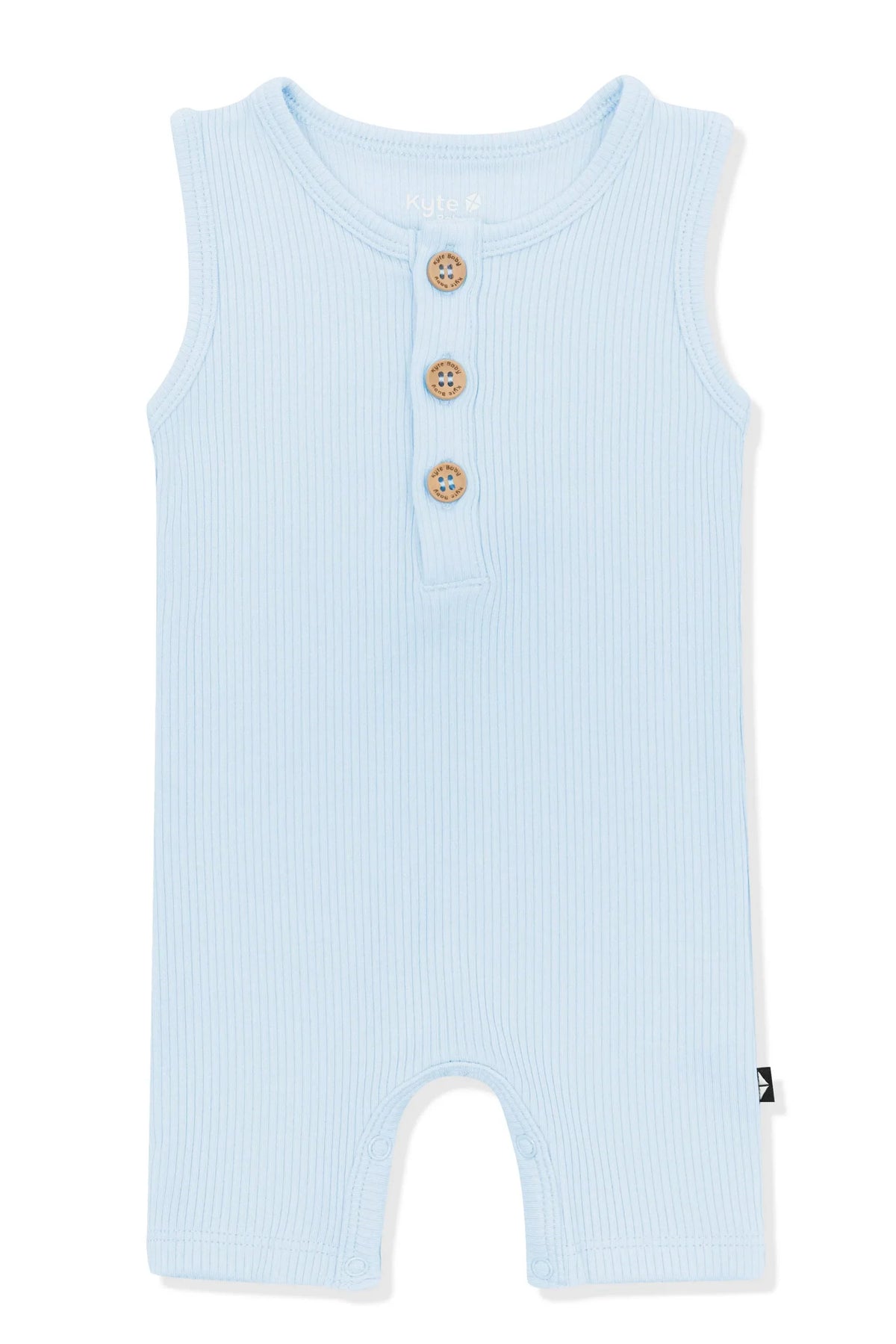 Ribbed Sleeveless Shortall in Breeze